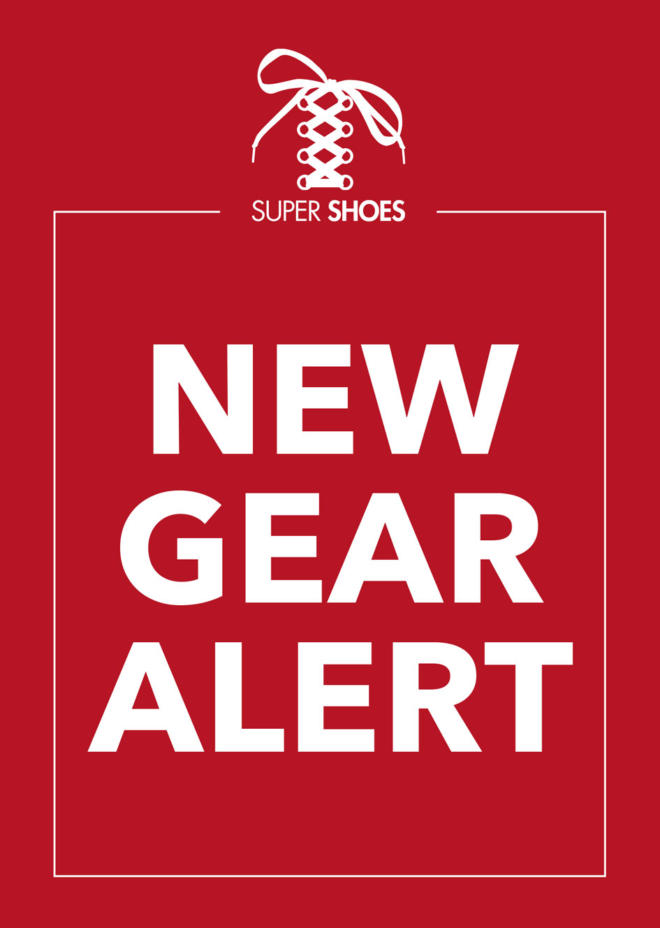 Super Shoes laces logo.  New gear alert.